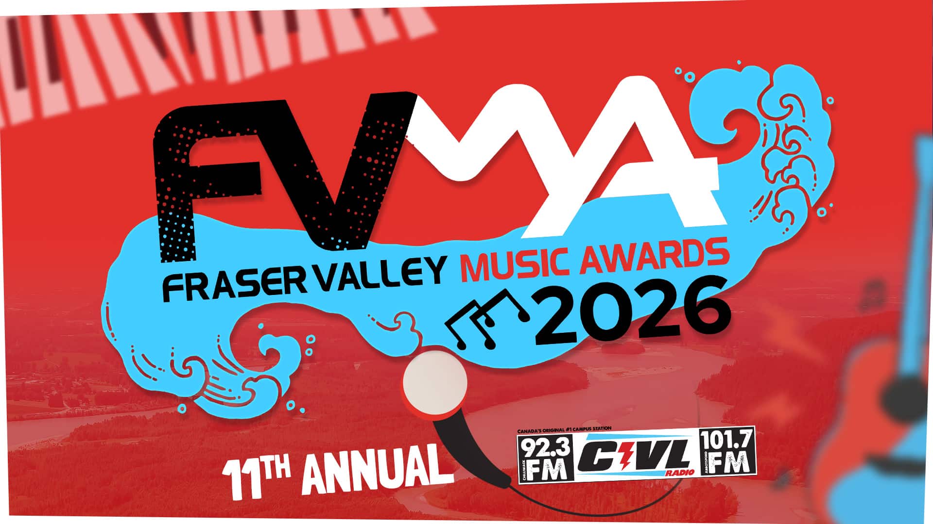 11th Annual Fraser Valley Music Awards 2026 feature banner